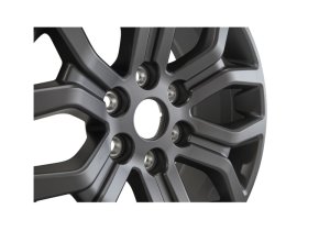 Ford F-150 Wheels - Ford Racing - 18x7.5, Cast, Set of 4; Includes Center Caps and TPMS Sensor + Activation Tool - Matte Gray - `15-`22 Ford F-150 Wheels - Ford Racing - 18x7.5, Cast, Set of 4; Includes Center Caps and TPMS Sensor + Activation Tool - Matte Gray - `15-`22